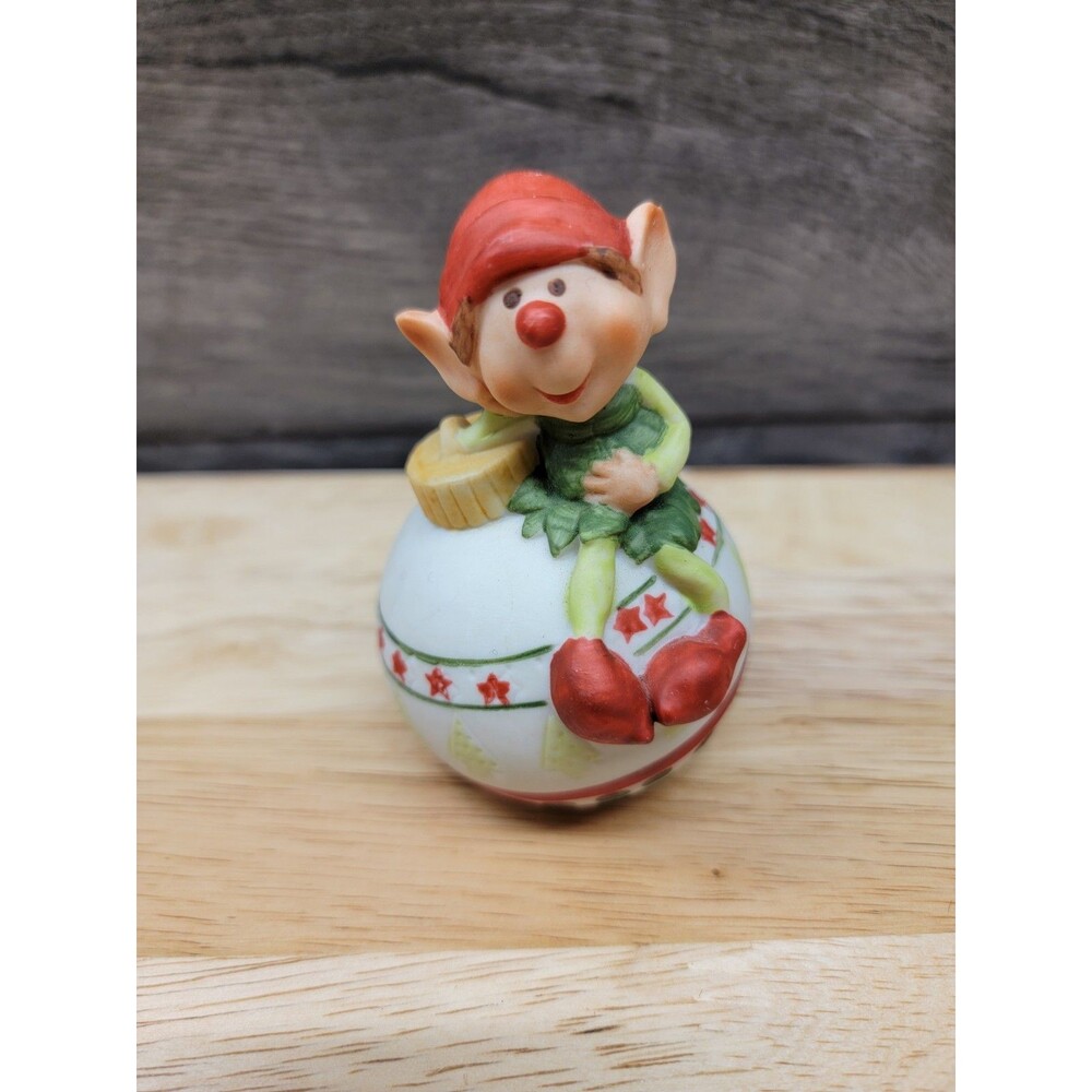 Vintage HIMSELF THE ELF Hand Painted Porcelain CHRISTMAS Figurine